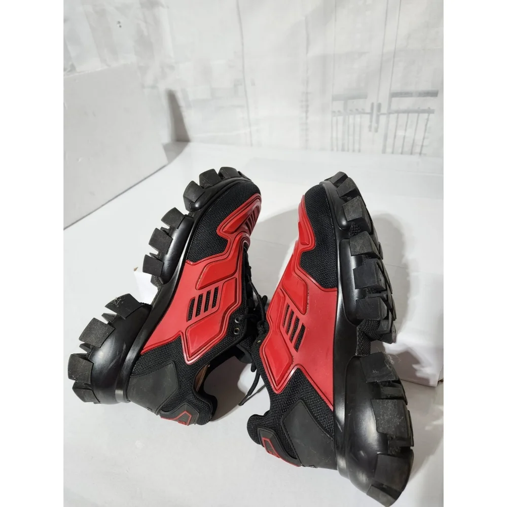 Prada Cloudbust Thunder Sneakers Red and Black Size 41